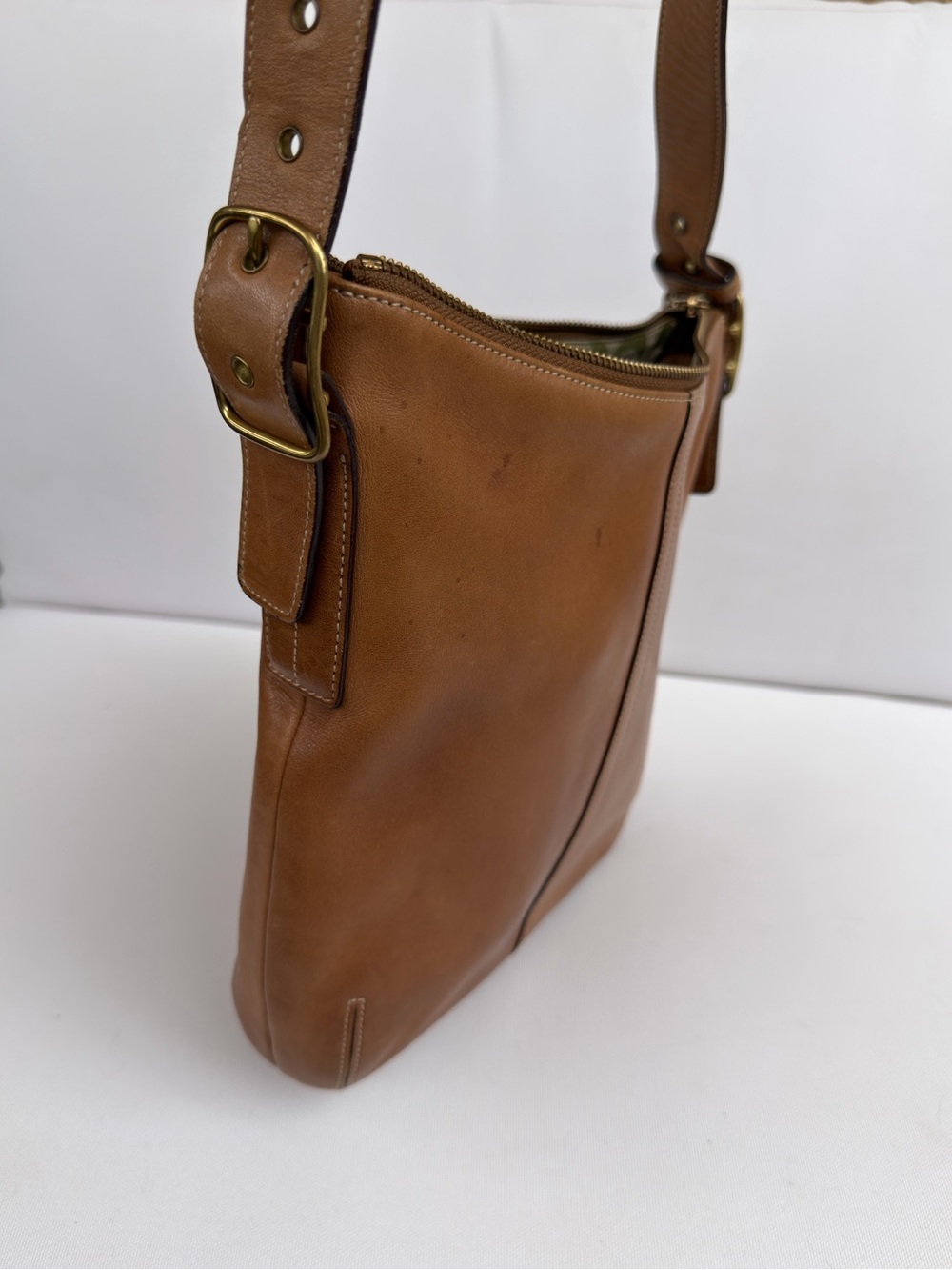 Coach Y2K Legacy Leather Shoulder Bag Tan Brown Bucket Crossbody Vintage 9328 - Picture 12 of 14